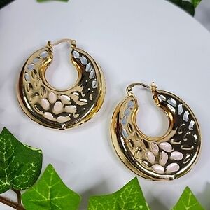 Gold Filled Chunky Hoop Earrings